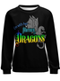 Lilicloth X Paula I'm With Her Mother Of Dragons Women's Sleeve Casual Sweatshirt