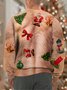 Mens Funny Christmas Ugly Hairy Cute Muscle 3D Print Crew Neck Casual Sweatshirt