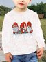 Christmas Crew Neck Regular Fit Parents & Children Matching UV Color Changing  Sweatshirt