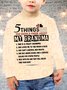 5 Things You Should Know About My Grandma Funny Crew Neck Regular Fit Parents & Children Matching UV Color Changing  Sweatshirt