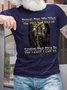 Men Dying For Me Was The Most He Could Do Jesus Lion Crew Neck Casual T-Shirt