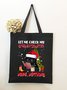 Let Me Check My Giveashitomether Nope Nothing Christmas Graphic Shopping Tote