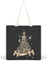 Christmas Tree Light Bubble Christmas Graphic Shopping Tote