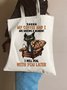 My Coffee And I Are Having A Moment I Will Deal With You Later Animal Graphic Shopping Tote Bag