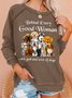 Womens Dog Lover Casual Sweatshirt