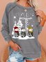 Womens Faith Hope Love Merry Christmas Snowman Jesus Sweatshirt