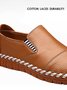 Men's Casual Plain Hand-stitched Slip On Flat Shoes