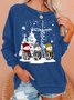 Womens Faith Hope Love Merry Christmas Snowman Jesus Sweatshirt