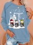 Womens Faith Hope Love Merry Christmas Snowman Jesus Sweatshirt