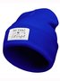 Be Real Not Perfect Text Letter Beanie Hat