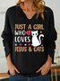 Lilicloth X Abu Just A Girl Who Loves Jesus And Cats Women's Shawl Collar Sweatshirt