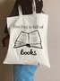 This Bag Is Full Of Books Funny Graphic Shopping Tote