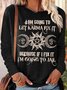Women's Funny I'm Going Witches Long Sleeve Top