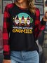 Women Merry Christmas Hanging With My Gnomies Casual Top