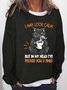 Women I May Look Clam But In My Head I’ve Pecked You 3 Times Casual Christmas Sweatshirt