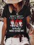 Women's I Have An Attitude? No Women Loose Christmas Loose Casual T-shirt