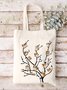 Owls Tree Funny Animal Graphic Shopping Tote