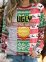 Lilicloth X Paula Ugly Sweater Contest Winner Sweater Print Women's Raglan Sleeve Sweatshirt
