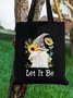 Let It Be Sunflower Plant Graphic Shopping Tote