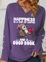 Happiness Is A Cup Of Coffee And A Good Book Women's Shawl Collar Sweatshirt