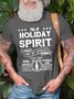 Full Of Holiday Spirit And My Spirits Of Choice Include Rum Whisky Vodka Men's T-Shirt