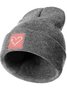 Snowflake Heart For Christmas Graphic Beanie Hat