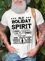 Full Of Holiday Spirit And My Spirits Of Choice Include Rum Whisky Vodka Men's T-Shirt