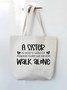A Sister Is God's Way Of Making Sure We Never Walk Alone Family Text Letter Shopping Tote Bag