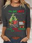 Womens I’M Not Lazy On Christmas Casual Top