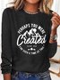 Women Perhaps You Were Created for Such a Time as This Christmas Cotton-Blend Long sleeve Top
