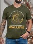 Men It’s All Fun And Games Until Someone Loses A Walleye Crew Neck Cotton T-Shirt