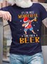 Men It’s The Most Wonderful Time For A Beer Casual Cotton Fit T-Shirt