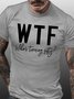 Mens Who Is Turning Fifty Funny Graphic Print Text Letters Cotton T-Shirt