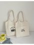 Limited Edition 1991 And Still Fabulous Text Letter Shopping Tote Bag