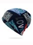 Geometric All Over Print Graphic Beanie Hat