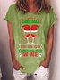 Lilicloth X Abu All I Want For Christmas Is To Go Camping And Wine Women's T-Shirt
