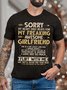 Men’s Sorry My Heart Only Beats For My Freaking Awesome Girlfriend Cotton T-Shirt