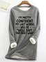 Funny My Last Words Womens Warmth Fleece Sweatshirt