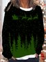 Lilicloth x Iqs Casual Christmas Crew Neck Women's Sweatshirt