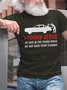 Men's I Found Jesus He Was In The Trunk Funny Graphic Print Text Letters Casual Cotton T-Shirt