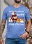 Men’s We Wish You Nothing Butt Merry Christmas Crew Neck Fit Casual T-Shirt