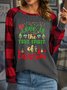 Lilicloth X Manikvskhan Love Is The True Spirt Of Christmas Womens Long Sleeve Buffalo Plaid T-Shirt