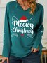 Lilicloth X Manikvskhan Meowy Christmas Womens Shawl Collar Sweatshirt