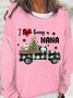 Nana Christmas Gift I Love Being A Nana Womens Sweatshirt