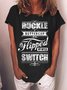 Lilicloth X Cadzart Buckle Up You Just Flipped My Bitch Switch Womens T-Shirt