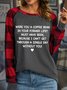 Lilicloth X Anora Were You A Coffee Bean In your Former Life Womens Long Sleeve Buffalo Plaid T-Shirt