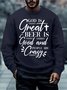 Men’s God Is Great Beer Is Good And People Are Crazy Casual Crew Neck Sweatshirt