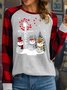 Women’s Merry Christmas Faith Love Hope Christmas Polyester Cotton Loose Casual Top