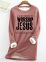 I Was Created To Worship Jesus Not To Workship Men Womens Warmth Fleece Sweatshirt