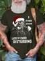 Men's I Find Your Lack Of Cheer Disturbing Christmas Funny Graphics Print Crew Neck Cotton Casual T-Shirt